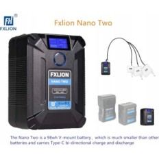 Laetav 98WH V-Mount / V-lukk tüüp C D-koputage USB mikro-USB FXlion Nano tüüp