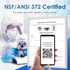 Kasutatud vee filtreerimissüsteem koos pöördosmoosiga FCC Waterdrop WD-G2P600-W