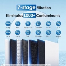 Sistema de filtración de agua usado con ósmosis inversa FCC Waterdrop WD-G2P600-W