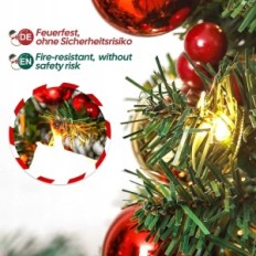 Mini árvore de Natal com um asterisco de 20 diodos de diodo emissor de luz branco quente 40 cm yorbay