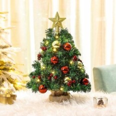 Mini árbol de Navidad con un asterisco de 20 diodos LED blancos calientes 40 cm Yorbay