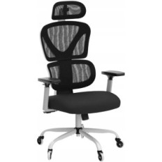Cadeira de escritório ergonômico Kerdom giratório branco kd-9070-F