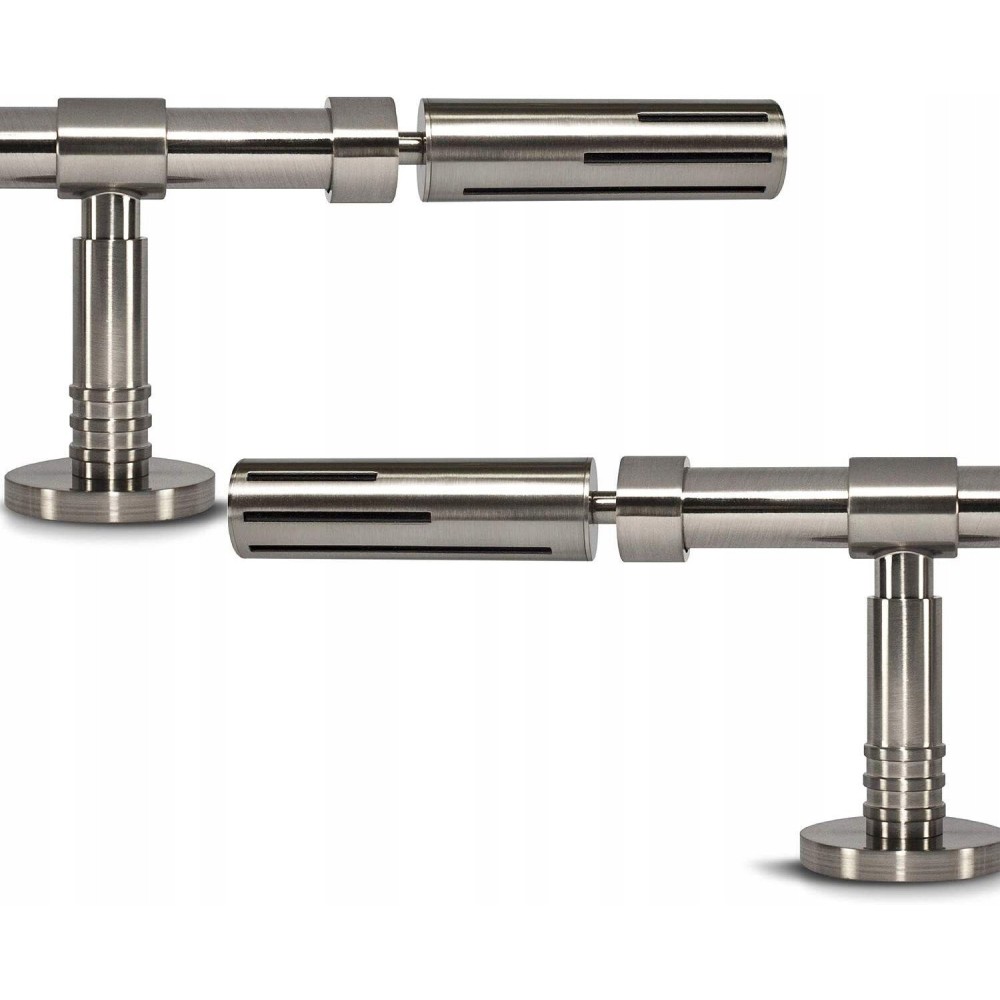 Lettura di tenda in metallo in metallo Singolo 170-310 cm 19 cm Nickel GCUTAIN