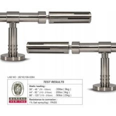 Metall-Metallvorhang, der Single 170-310cm liest, 19 cm Nickel Gcurtain