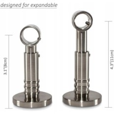 Karnisz metalowy regulowany pojedynczy 170-310 cm 19 cm nickel GCurtain