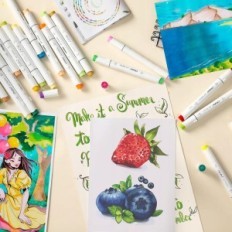 Een set van 320 dubbele pinnen voor Ohuhu-kleuren