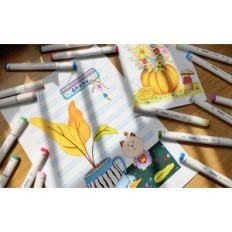 Et sett med 320 doble pinner for Ohuhu Coloring