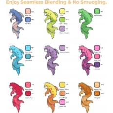 Un set di 320 perni doppio per colorazione Ohuhu