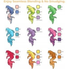 A set of 320 double pins for ohuhu coloring