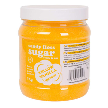 Colorful sugar for a yellow...