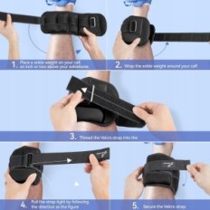 Obciążniki na nogi na siłownię, fitness, trening 0,45-2,25 kg Sportneer