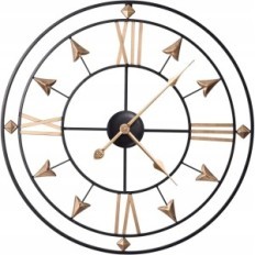 Reloj de pared grande Redondo Metal silencioso Vintage Ø 60cm Yumyolk