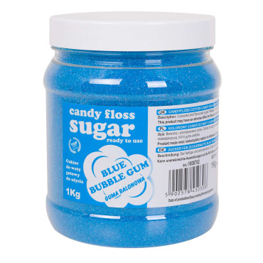 Bunter Zucker für blaue...