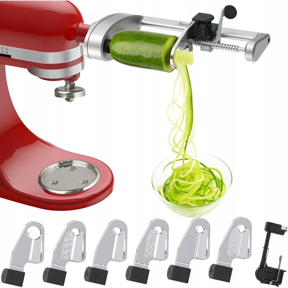 Spiralizer avec 7 lames compatibles avec Kitchenaid Best et Mitiker
