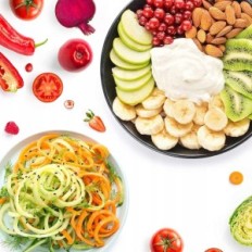 Spiralizer med 7 blad kompatibla med KitchenAid Bestand Mixer