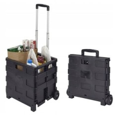 Korista taitettava Ostoskori Troly Black