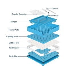 Capsule Wananfu Riempitrice 100 fori Dimensione 2 Dispositivo per auto-creazione di capsule casalinghe e farmaceutiche