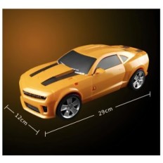 Robot Car Auto Robo Yellow 2in1 42cm Transformed Toy With Sound and Light for Children