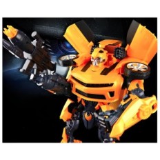 Robot Auto Auto Robo Geel 2in1 42cm Getransformeerd speelgoed met geluid en licht voor kinderen