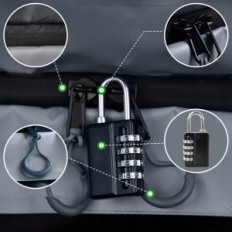 Roof bag SNDMOR SND1008 15m3, waterproof, black