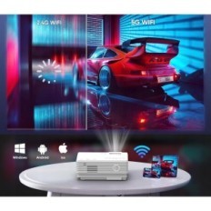 Akatou Miniproject 5g WiFi, Bluetooth, Full HD 1080p, 10000LM Brugt