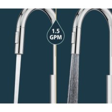 Kjøkkenbatteri Frisk FRKF43CH, 2 Moduser, Polert Chrome