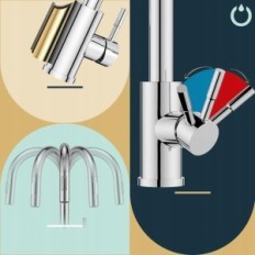 Batteria da cucina Forious FRKF43CH, 2 modalità, cromo lucido