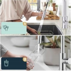 Kitchen battery forious frkf43ch, 2 modes, polished chrome