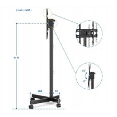 RFIVER-Radstützpunkt für TV 23-55 '' bis 40kg, VESA 400x400mm