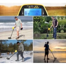 Sailnovo metaaldetector met hoofdtelefoons, tot 20 cm, display, set