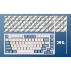 Mechanikus játék billentyűzet EPPOMAKER EP75 BT5.0 / 2.4G / USB- C 10000mAh RGB