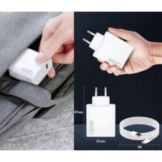 ACAKET 120W punjač s USB 6A 1M kabel za MI Turbo Charge