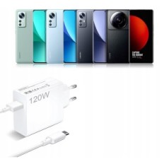 Acaket 120W laddare med USB 6A 1M-kabel för MI Turbo Charge