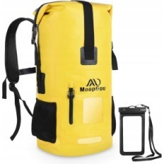 Mochila 35l à prova d 'água, mochila de viagem, amarelo