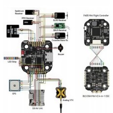 FPV Speedybee F405 Mini, 35A, controlador 20x20mm