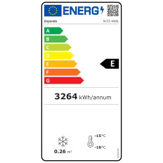 Lasitettu laatikko pakastin vetoketjulla -24deg C 88L