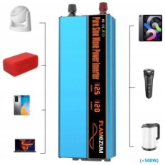 Flamesum Converter 1000 W, με 12 V για 230 V, καθαρό Sinusoid, 2xUSB