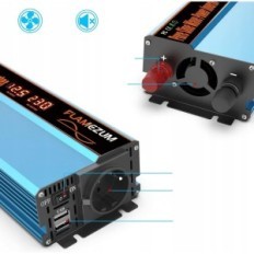 Convertidor de llamas 1000 W, con 12 V para 230 V, sinusoide puro, 2xb