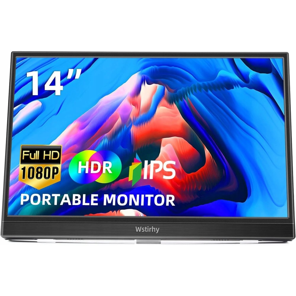 Nešiojami intersophy 14 '' 1920x1080p IPS Screen matinis Papildomas monitorius nešiojamojo kompiuterio ir konsolės