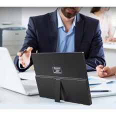 Przenośny monitor Wstirhy 14'' 1920x1080p IPS ekran matowy monitor dodatkowy do laptopa i konsoli