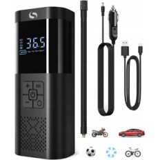 Elektryczna pompka do opon SERVOMASTER SM02 z manometrem, 150 psi