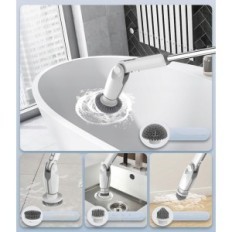 Brosse électrique LEEBEIN YMG-820 pour sols, Windows Nettoyage, Blanc