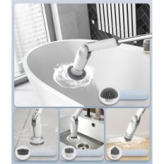 Cepillo eléctrico Leebein YMG-820 para pisos, limpieza de ventanas, blanco