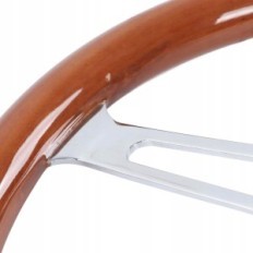 Volante de 380 mm de Fydun, Universal, Clássico, Estilo Vintage, Brown