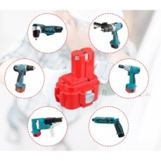 Vanttech batterier 9,6 V 4.0 Ah Ni-MH til Makita Tools, 2 stk.