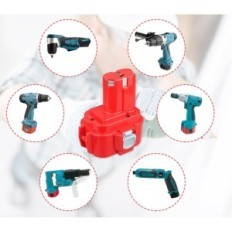 Vanttech batterier 9,6 V 4.0 Ah Ni-MH til Makita Tools, 2 stk.