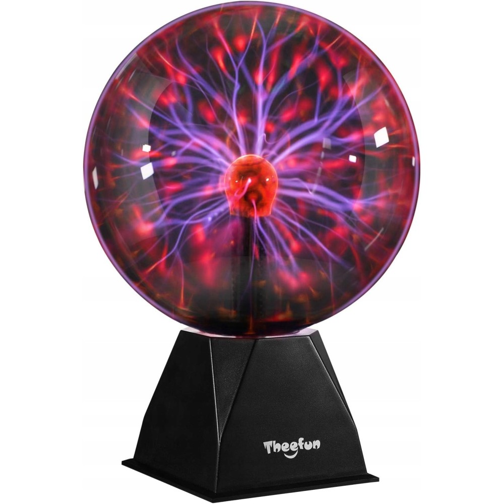 Teefun 20 cm plasma boll, känslig touch och ljud, sfärisk thunderbolt