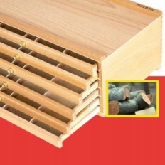 Meeden kunstnerisk kasse med 6 skuffer, 41x16x26cm
