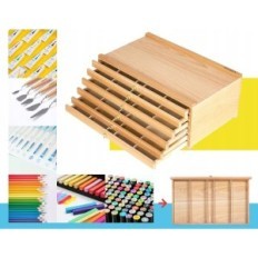 Caja artística Meeden con 6 cajones, 41x16x26cm