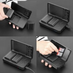 Ανταλλακτική μπαταρία Jyjzpb NP-FZ100, 2280 mAh στην Sony + Power Bank, 2 τεμ.